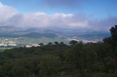 manzara manzarası doğa ağaçları açık hava gökyüzü bulutları