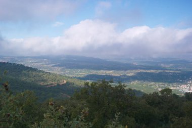 manzara manzarası doğa ağaçları açık hava gökyüzü bulutları