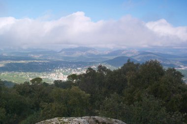 manzara manzarası doğa ağaçları açık hava gökyüzü bulutları