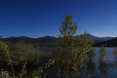 landscape view mountains rocks nature sky blue