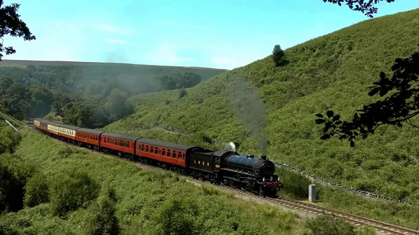 Lokomotif dumanı eski tren yolu taşımacılığı antika
