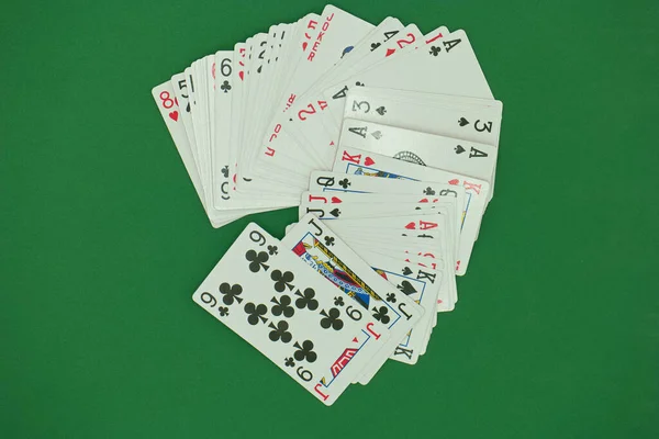 Juegos Cartas Jugar Juego Símbolo Suerte Riesgo Tarjetas Dentro —  Fotos de Stock