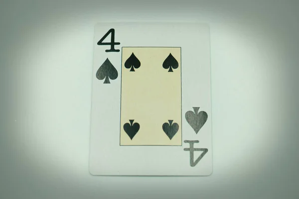 Χαρτιά Παιχνίδια Παίζουν Τυχερά Παιχνίδια Σύμβολο Τύχη Κάρτες Κινδύνου Στο — Φωτογραφία Αρχείου
