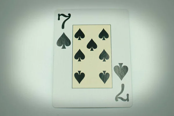 Jogos Cartas Jogar Jogos Azar Símbolo Sorte Cartões Risco Dentro — Fotografia de Stock