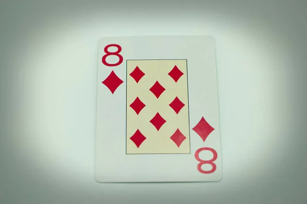 纸牌游戏赌博符号运气风险卡里面 — 图库照片