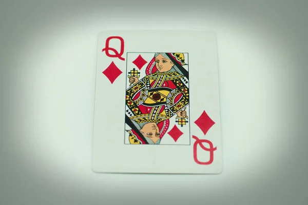 Kart Oyunları Içinde Kumar Sembolü Şans Riski Kartları Oynar — Stok fotoğraf