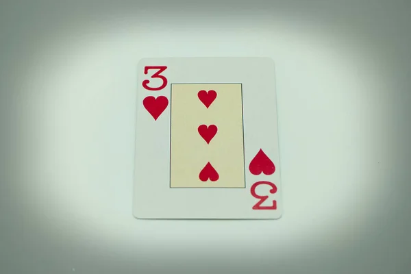 Kart Oyunları Içinde Kumar Sembolü Şans Riski Kartları Oynar — Stok fotoğraf