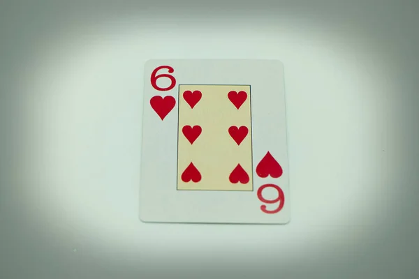 カードゲームは内部ギャンブルシンボル運リスクカードを再生します — ストック写真