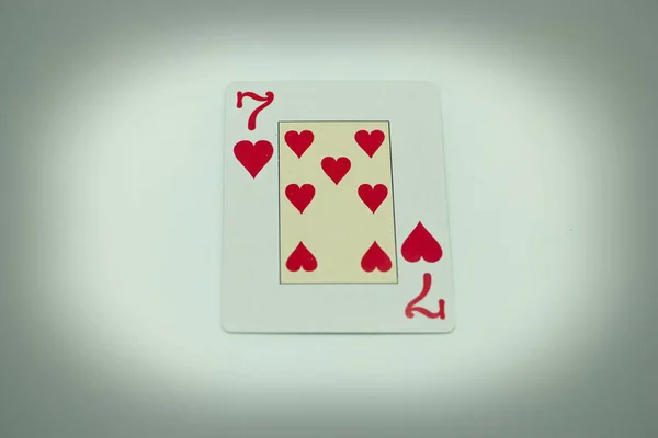 纸牌游戏赌博符号运气风险卡里面 — 图库照片