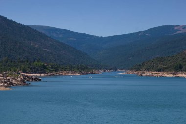 dağlar, manzara, doğa, doğa, ağaçlar, İspanya, yaz, doğa, açık hava, kayalar, su, nehir,