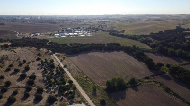 hava görüntüsü, manzara, manzara, köy, yukarıda, alan, yaz, tarım, kırsal, çevre, doğa, açık hava,