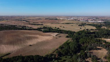 hava görüntüsü, manzara, manzara, köy, yukarıda, alan, yaz, tarım, kırsal, çevre, doğa, açık hava,