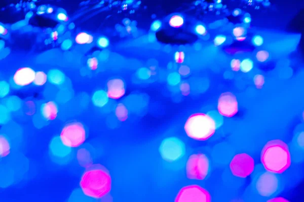 Bokeh Blurred Glitter Light Color Decoration Glow Background Abstract Bright — Stock Photo, Image