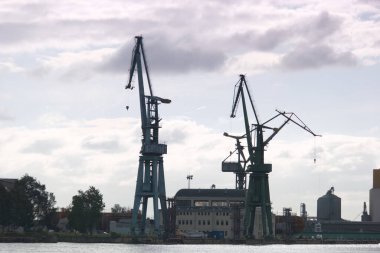 vinç, port, liman, sanayi, sanayi, rıhtım, deniz, ulaşım, ulaşım, su