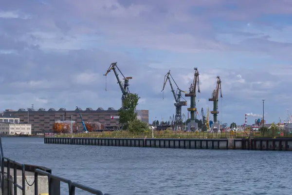 Navire Port Cargaison Expédition Industrie Fret Industriel Port Quai Transport — Photo