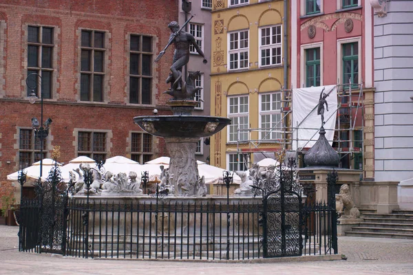 Gdansk Poland Αστικές Πόλη Κτίριο Πόλη Δρόμος Ευρωπαϊκή Πόλη Scape — Φωτογραφία Αρχείου