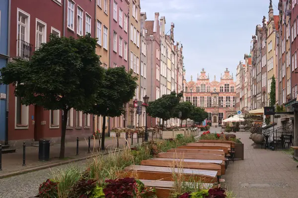 Gdansk Polônia Urbano Cidade Construindo Cidade Rua Cidade Européia Paisagem — Fotografia de Stock