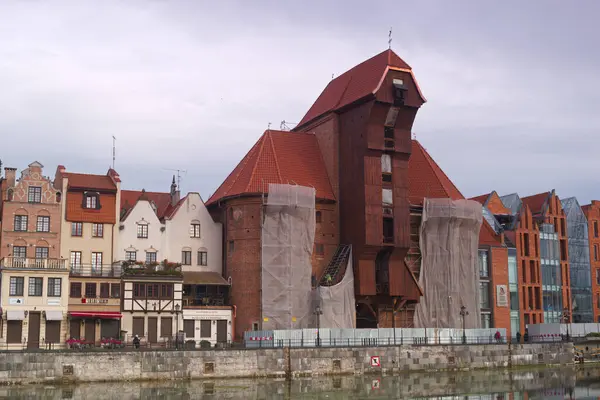 Gdansk Poland Town European River Town Europe Architecture Town Scape — стоковое фото