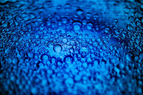 Agua Líquido Burbuja Gotas Tierra Macro Primer Plano Textura Brillante — Foto de Stock