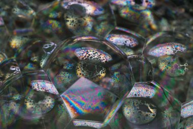 makro, kabarcık, gökkuşağı, sıvı, renk, soyut, renkli, ışık, yuvarlak, şeffaf, daire, yakın plan, parlak, desen, doku, arkaplan, güzel,