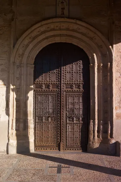 Puerta Camino Puerta Entrada Exterior Detalle Medieval Pared Arquitectura Edificio — Foto de Stock