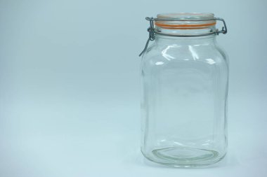 boş, kavanoz, cam, ticaret, kap, cam, nesne, şeffaf, şeffaf, şeffaf, izole edilmiş, beyaz,