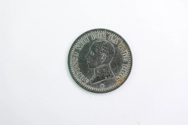 spanish coin collectible numismatics isolated antique metal wear antique hobby