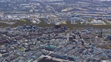 Hamburg Germany bird's eye view of the city in sunny weather architecture travel tourism
