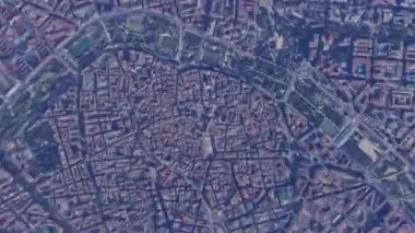 Valencia İspanya 'nın güneşli havalarda şehir manzaralı mimari seyahat turizmi