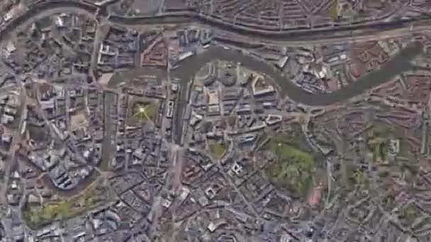 Bristol Büyük Britanya Nın Güneşli Havalarda Şehir Manzaralı Mimari Turizmi — Stok video