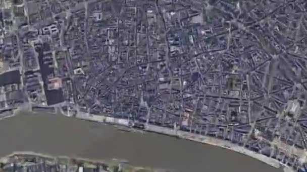 Belgia Antwerpia Widok Lotu Ptaka Miasto Słoneczny Pogoda Architektura Turystyka — Wideo stockowe