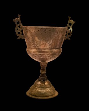 Güney Amerika 'dan eski el yapımı bir gemi.