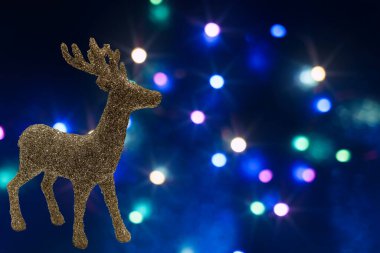 Noel 'in parlak arka planı, güzel desenler ve Noel aletleri.