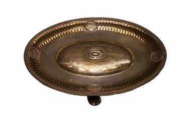 eski İspanyol sofra takımı beyaz arkaplanda izole edildi