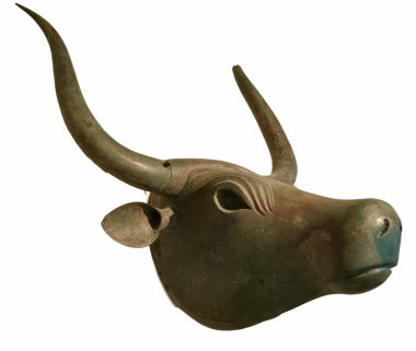 Boğa başı bronz, Roma İmparatorluğu 'ndan kalma bir kalıntı.