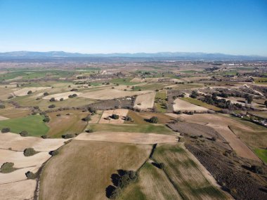 Yukarıdaki dağ manzarası İHA 'dan görünüyor.