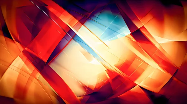 Abstraktes Rot Leuchtendes Neonlicht Geometrische Dreiecksform Mit Lichteffekten Rendering lizenzfreie Stockbilder