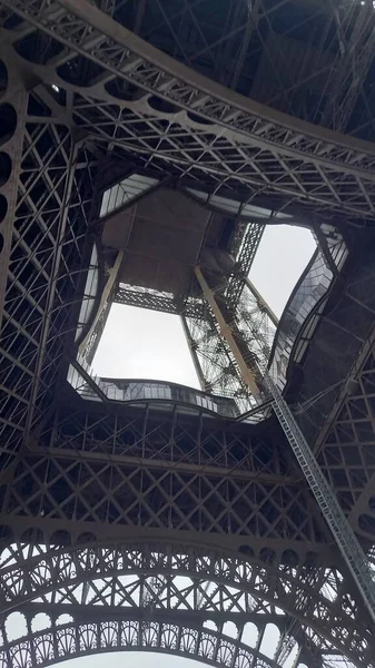Eiffel Torony Alulról Nézve — Stock Fotó