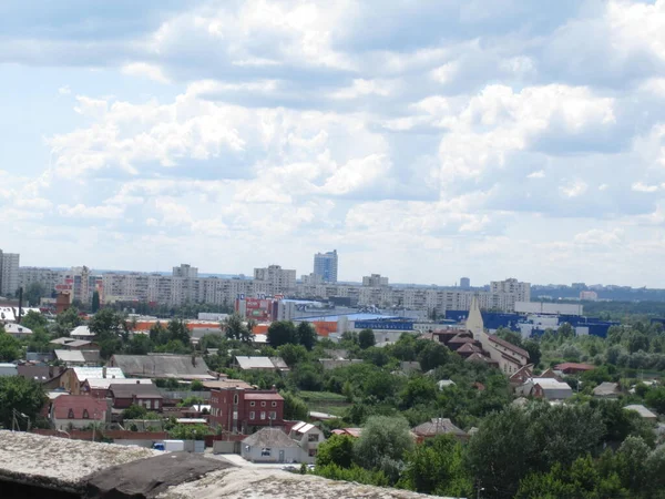 Blick Auf Die Stadt Vom Dach — Stockfoto