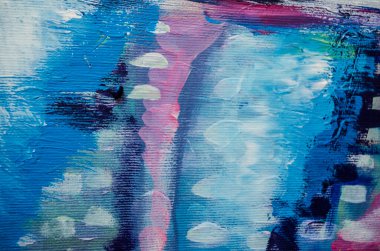 Dokulu soyut akrilik resim. Soyut sanat geçmişi. Renk dokusu. Modern sanat