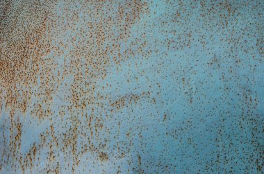 Paslı eski yüzeyin bir parçası. Çok renkli metal dokular. Poster. İç dekorasyon. Grunge arkaplanı