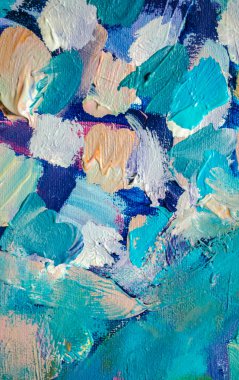 Dokulu soyut akrilik resim. Soyut sanat geçmişi. Renk dokusu. Modern sanat.