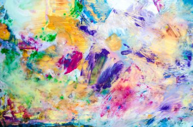 Dokulu soyut akrilik resim. Soyut sanat geçmişi. Renk dokusu. Modern sanat.