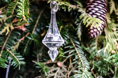 Mutlu Noeller ve mutlu yıllar kartı. Noel Yıldızı süslemesi. Tatil kompozisyonu. Neşeli arkaplan.