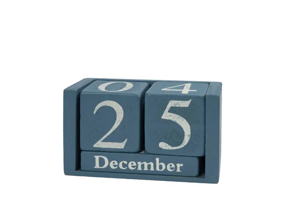 Kalendarz Datą Grudnia Boże Narodzenie Przejrzystym Tle — Zdjęcie stockowe