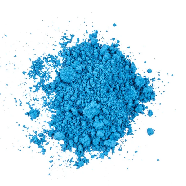 stock image a small pile of blue powder on a transparent surface