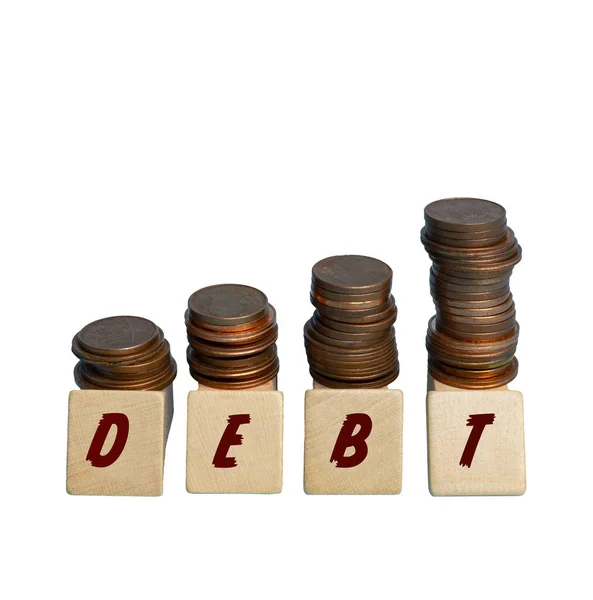 Increase Debt Due Inflation World Markets — Stock Photo, Image