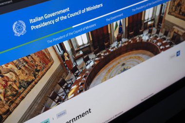 İtalyan Hükümeti 'nin Bakanlar Kurulu' nun İnternet sitesinin Doğruluğu