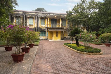 Hanoi, Vietnam, January 2023. General Command Headquarters Bunker historical site inside the Thang Long Imperial Citadel, 