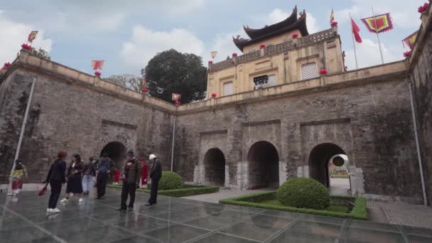 Hanoi Vietnam January 2023 Archaeological Excavations Thang Long Imperial Citadel — Stockvideo